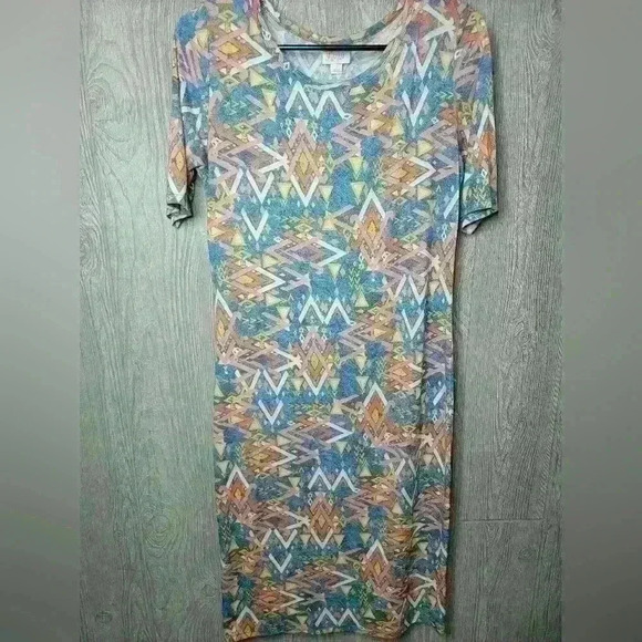 LuLaRoe Aztec print dress. Size small. Poly, Rayon and Spandex blend. - Picture 1 of 5